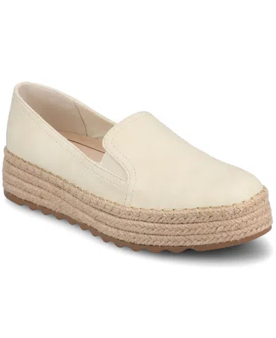 Journee Collection Women's Catalina Slip On Round Toe Espadrilles In Brown
