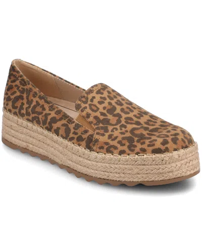 Journee Collection Women's Catalina Slip On Round Toe Espadrilles In Brown
