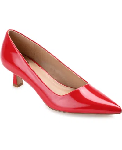 JOURNEE COLLECTION WOMEN'S CELICA KITTEN HEEL PUMPS