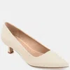 Journee Collection Women's Celica Wide Width Pump In White