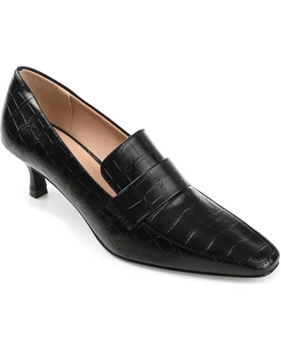 JOURNEE COLLECTION WOMEN'S CELINA KITTEN HEEL LOAFERS