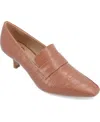Journee Collection Collection Women's Celina Wide Width Pump In Brown