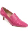 Journee Collection Collection Women's Celina Wide Width Pump In Fuchsia