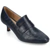 Journee Collection Women's Celina Wide Width Pump In Blue