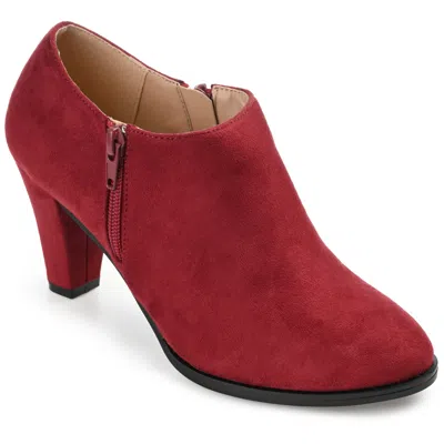 Journee Collection Women's Comfort Sanzi Bootie In Red
