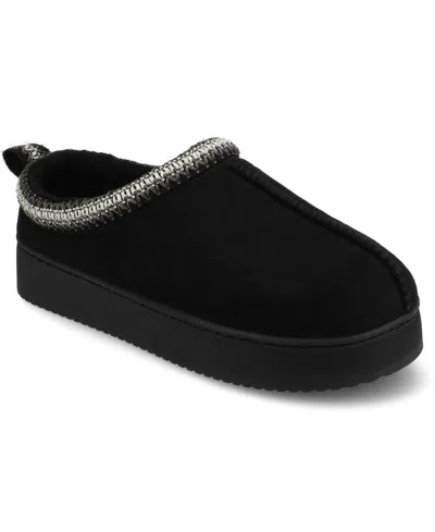Journee Collection Women's Connway Round Toe Slippers In Black
