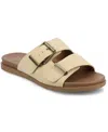 Journee Collection Cosette Buckle Slide Sandal In Beige