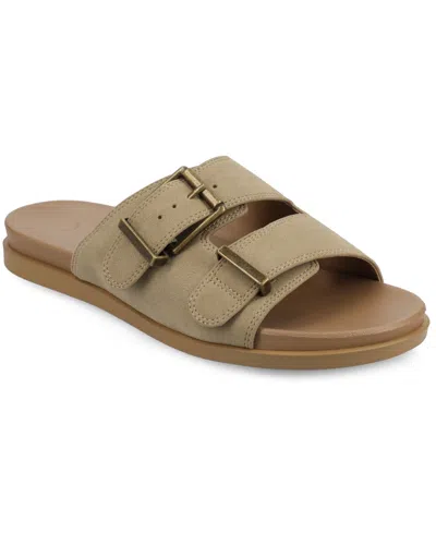 JOURNEE COLLECTION WOMEN'S COSETTE DOUBLE STRAP FLAT SANDALS