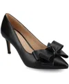 Journee Collection Women's Crystol Pointed Toe Evening Pumps In Black
