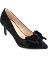Journee Collection Collection Women's Crystol Wide Width Pump In Black