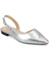Journee Collection Journee Women's Daphnne Flats In Silver