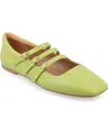 Journee Collection Darlin Multi Strap Mary Jane Flat In Green