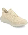 Journee Collection Women's Dasha Slip On Sneakers In Beige