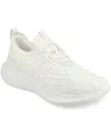 Journee Collection Women's Dasha Slip On Sneakers In White
