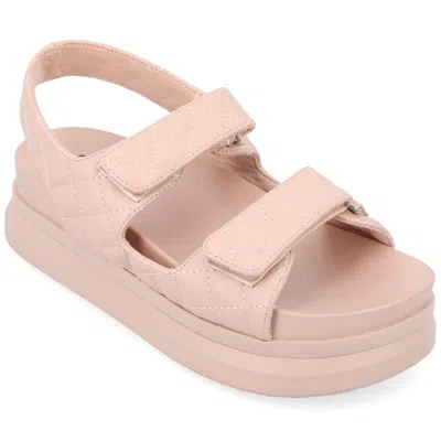 Journee Collection Collection Women's Debby Sandals In Gold