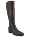 Journee Collection Womens Extra Wide Calf Stacked Heel Dress Boots In Brown