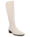 Journee Collection Devri Tall Boots In Neutral