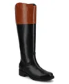 Journee Collection Womens Dressage Knee High Regular Wide Calf Riding Boots In Black