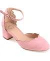 Journee Collection Womens Edna Heeled Sandals In Blush