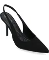 Journee Collection Elenney Womens Pointed Closed Toe Stiletto Heel Pumps In Black