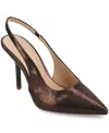 Journee Collection Women's Elenney Pointed Toe Slingback Pumps In Brown