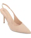 Journee Collection Elenney Womens Pointed Closed Toe Stiletto Heel Pumps In Brown