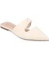 Journee Collection Journee Women's Enniss Mule Flats In Bone
