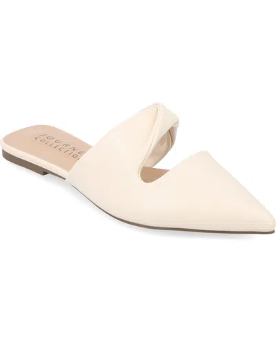 JOURNEE COLLECTION WOMEN'S ENNISS TWIST CUTOUT POINTED TOE MULES