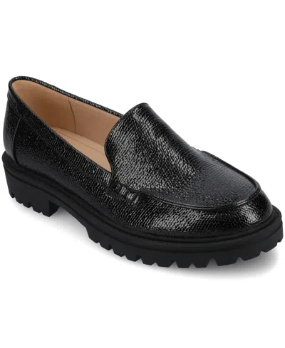 Journee Collection Ericka Lug Sole Platform Loafer In Multi