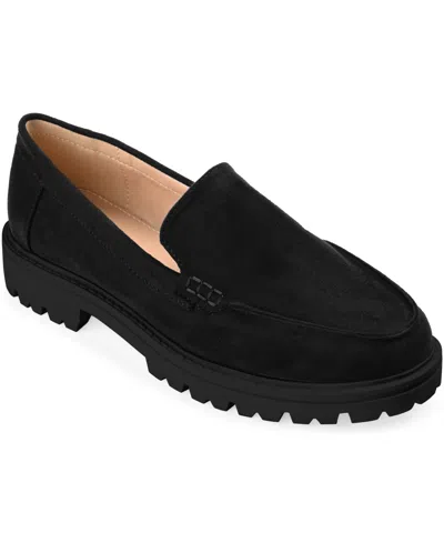Journee Collection Women's Erika Slip-on Loafers In Black