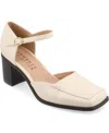 Journee Collection Journee Women's Evangeline Medium And Wide Width Pumps In Beige