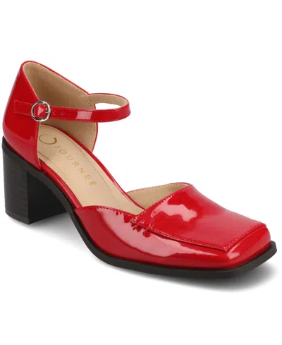 JOURNEE COLLECTION WOMEN'S EVANGELINE SQUARE TOE PUMPS