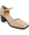 Journee Collection Journee Women's Evangeline Medium And Wide Width Pumps In Tan