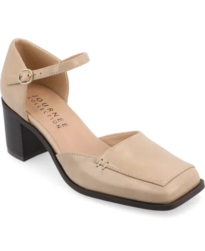 JOURNEE COLLECTION WOMEN'S EVANGELINE SQUARE TOE PUMPS