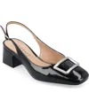 Journee Collection Everlee Womens Square Block Heel Pumps In Black