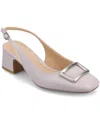 Journee Collection Women's Everlee Slingback Square Toe Pumps In Lilac