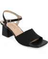 Journee Collection Womens Evylinn Heeled Sandals Wide Width In Black