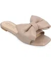 Journee Collection Tru Comfort Foam Fayre Bow Flat In Mocha