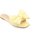 Journee Collection Tru Comfort Foam Fayre Bow Flat In Yellow