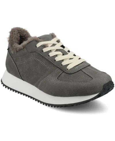 JOURNEE COLLECTION WOMEN'S FLOW CASUAL LACE UP SNEAKERS