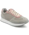 Journee Collection Women's Flow Casual Lace Up Sneakers In Gray