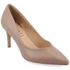 Journee Collection Gabriella Pointed Toe Pump In Pink