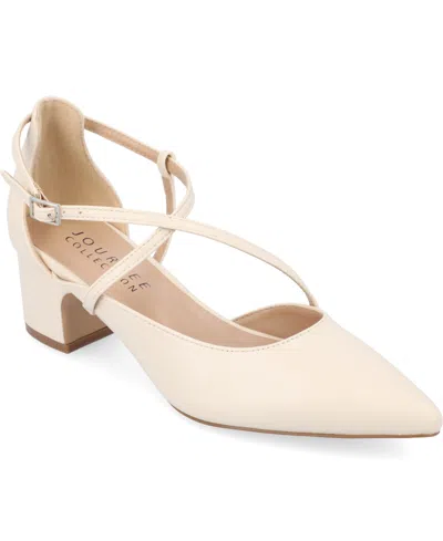 JOURNEE COLLECTION WOMEN'S GALVINN CRISSCROSS POINTED TOE PUMPS