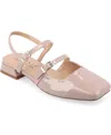 Journee Collection Journee Womens Gretchenn Wide Width Flats In Blush