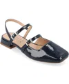 Journee Collection Journee Womens Gretchenn Wide Width Flats In Navy