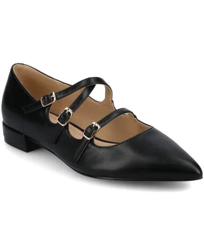 Journee Collection Women's Gretel Pointed Toe Flats In Black