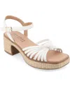 Journee Collection Collection Women's Tru Comfort Foam Hally Sandals In Off White