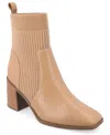 Journee Collection Harlowe Knit Bootie In Tan