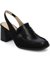 Journee Collection Women's Henrika Square Toe Pumps In Black