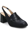 Journee Collection Women's Henrika Square Toe Pumps In Blue
